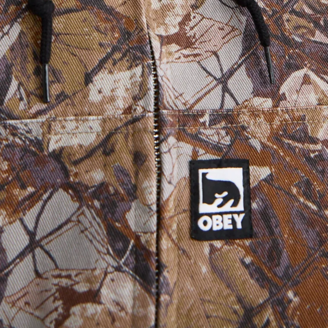 Chaqueta Glen Zip Up Camo Obey