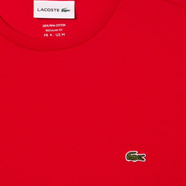 Camiseta Basica Roja Lacoste