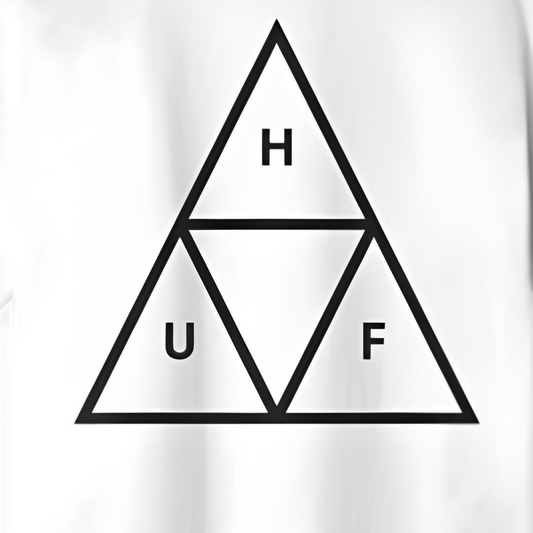 Camiseta Essentials Triple Triangle blanco HUF
