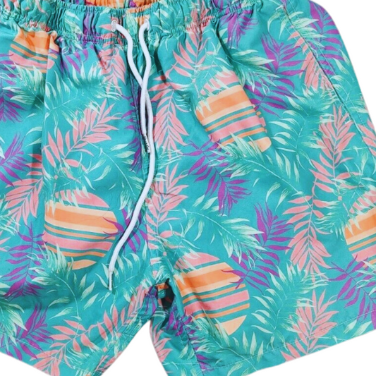 Tropical Short Boardies Swimsuit