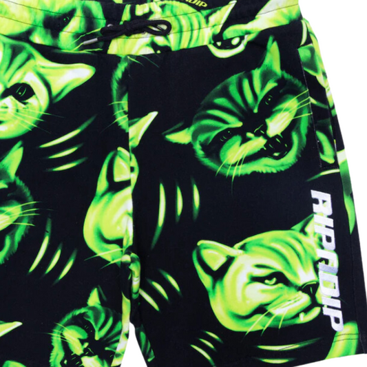Neon Cat Sweatshorts Ripndip Swimsuit