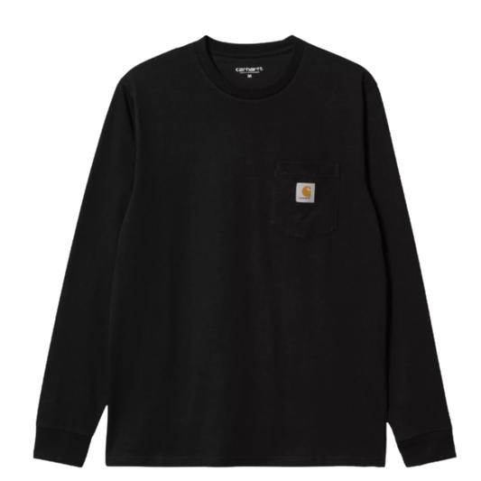 Sudadera Crew Bolsillo Negro Carhartt