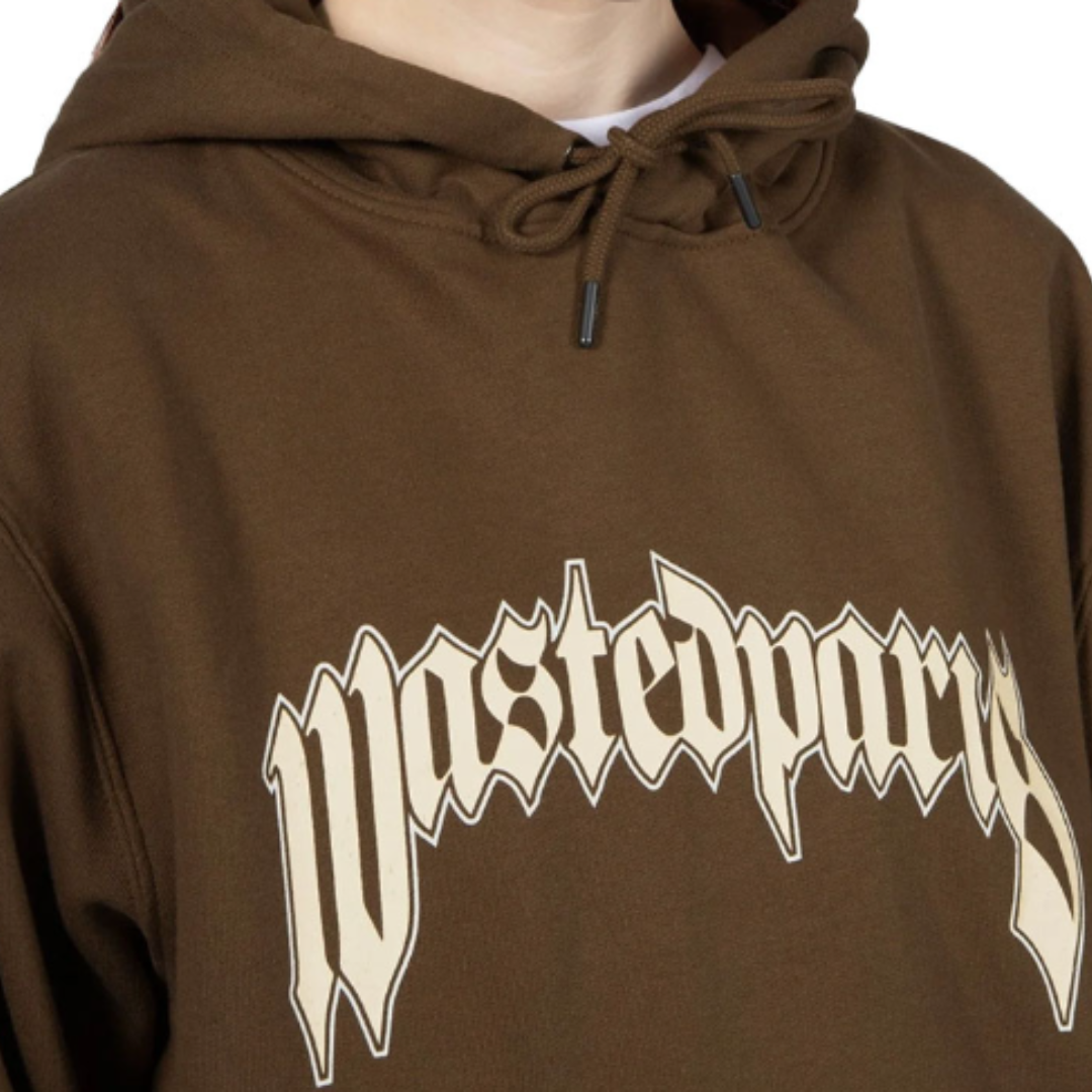 Sudadera Box Logo Marron Wasted Paris