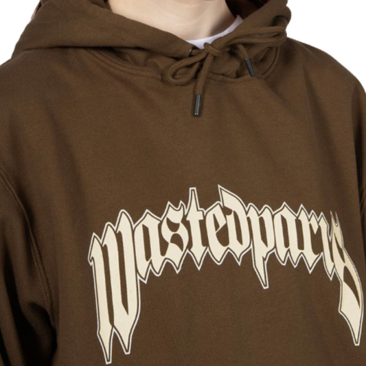 Sudadera Box Logo Marron Wasted Paris