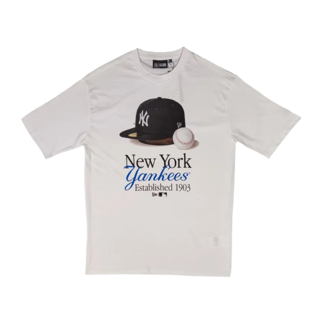 Camiseta New York Yankees MLB Script Blanco