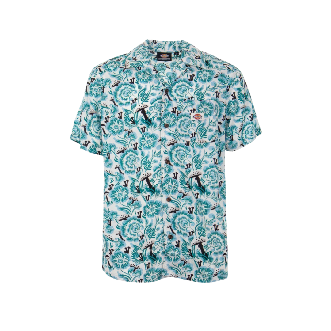 Camisa Roseburg Floral azul Dickies