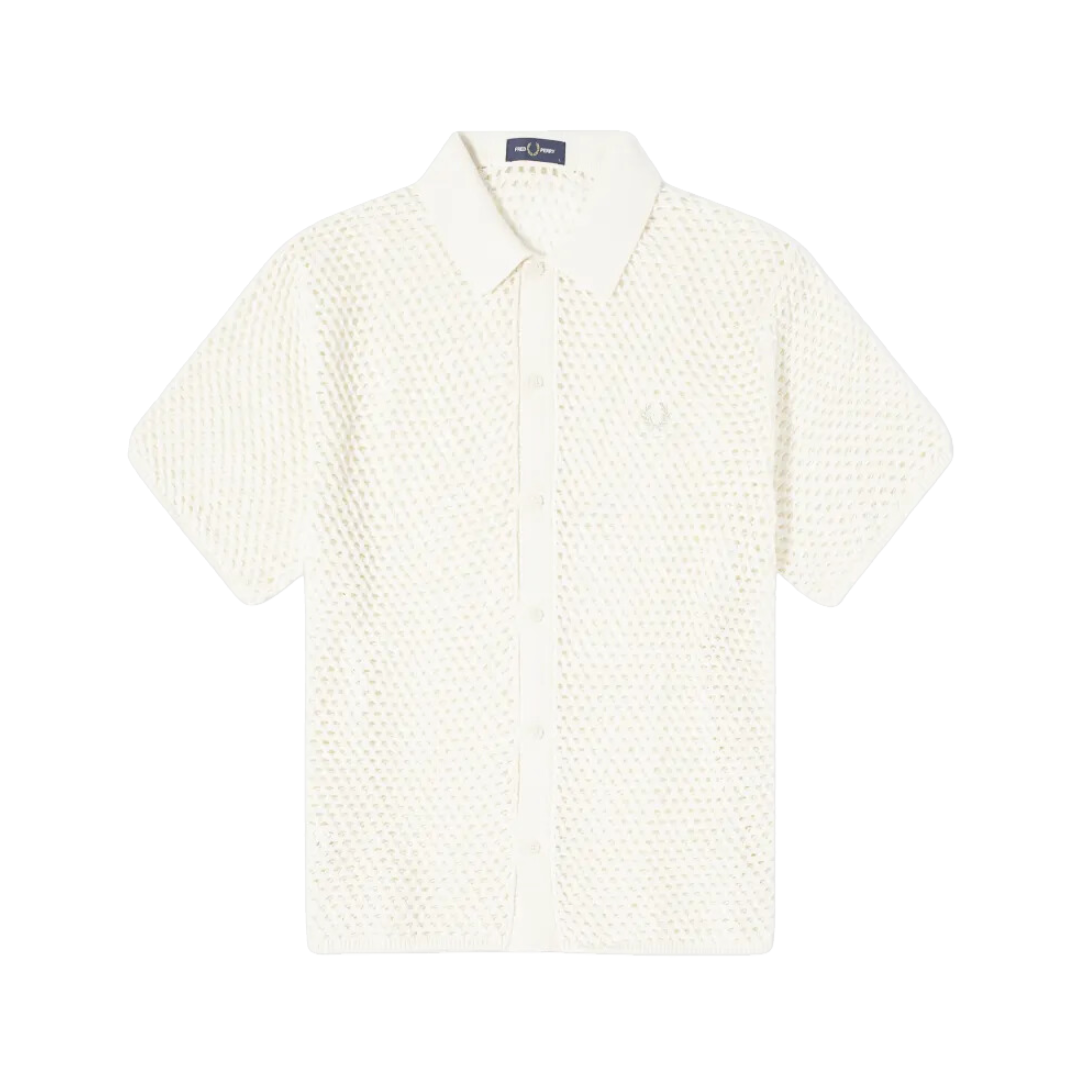 Camisa Lace Button Through Fred Perry