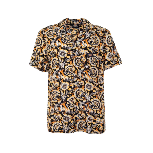 Camisa Roseburg Floral negra Dickies