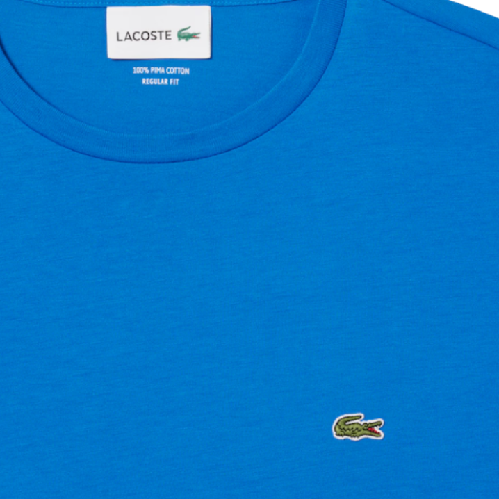 Camiseta Basica Azul Lacoste