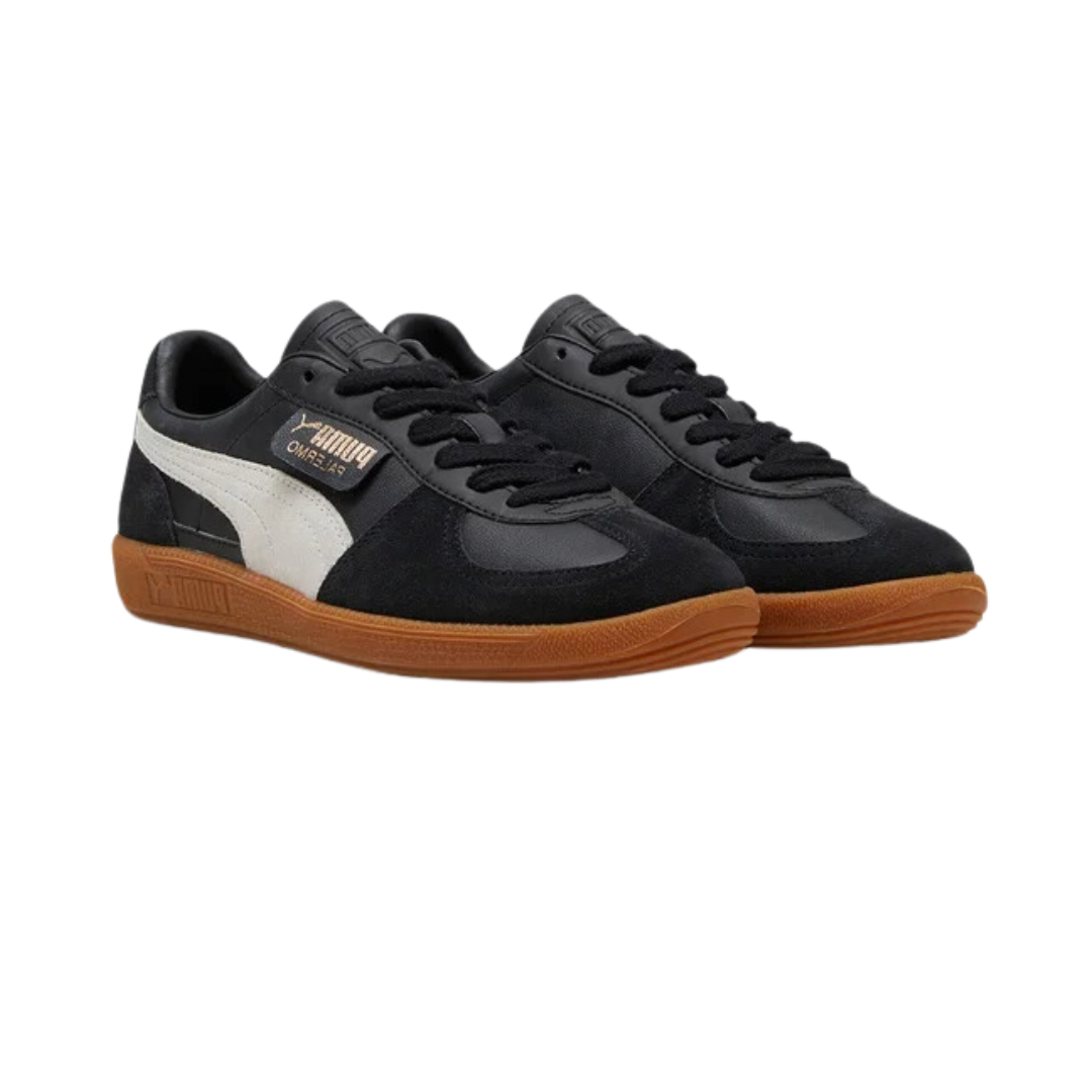 Zapatillas Palermo Black and Feather Gray Puma