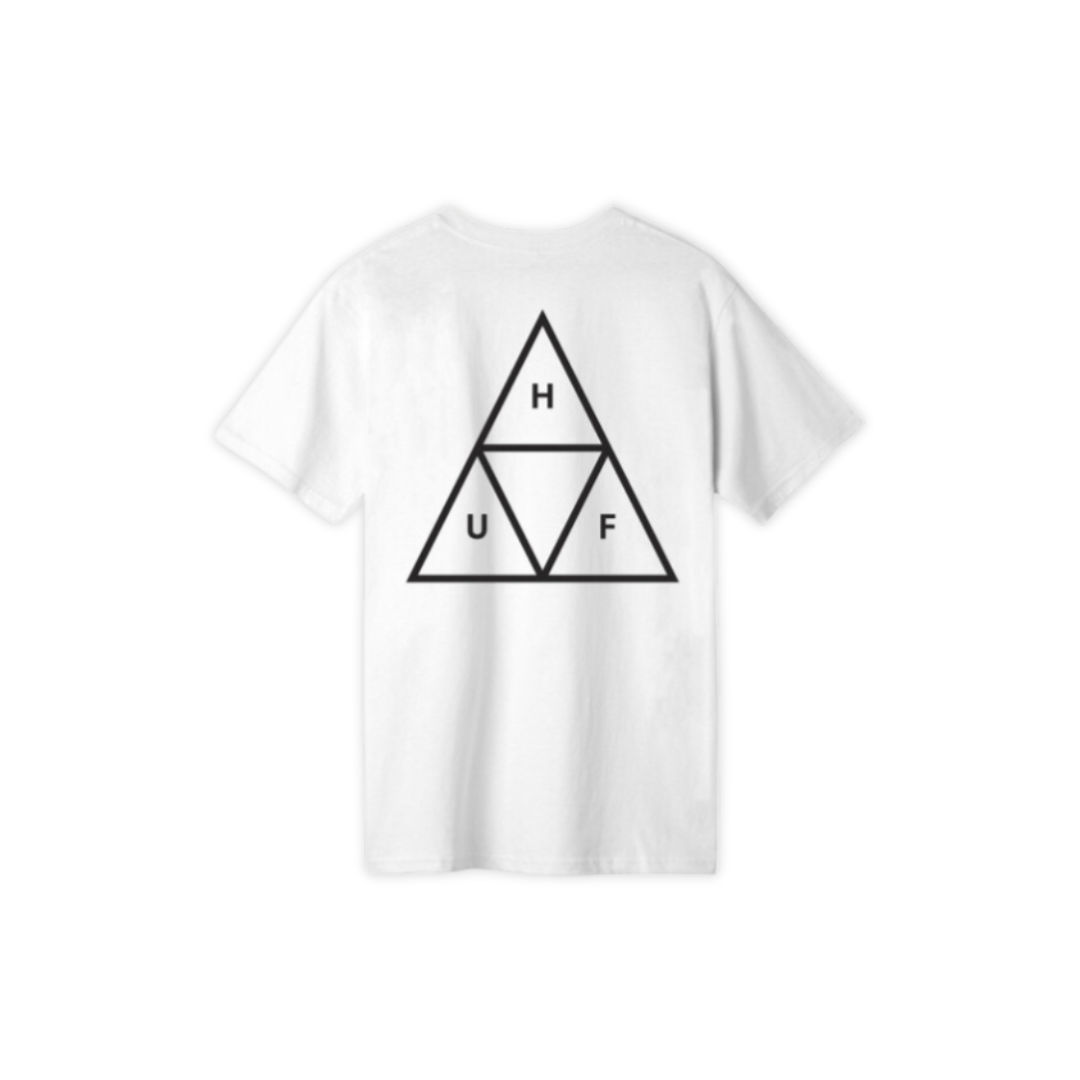 Camiseta Essentials Triple Triangle blanco HUF