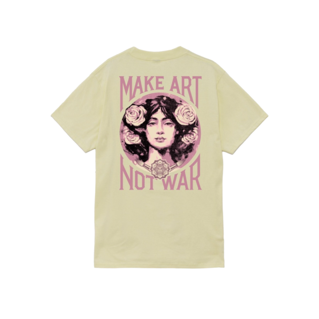 Camiseta Make Art Not War Obey