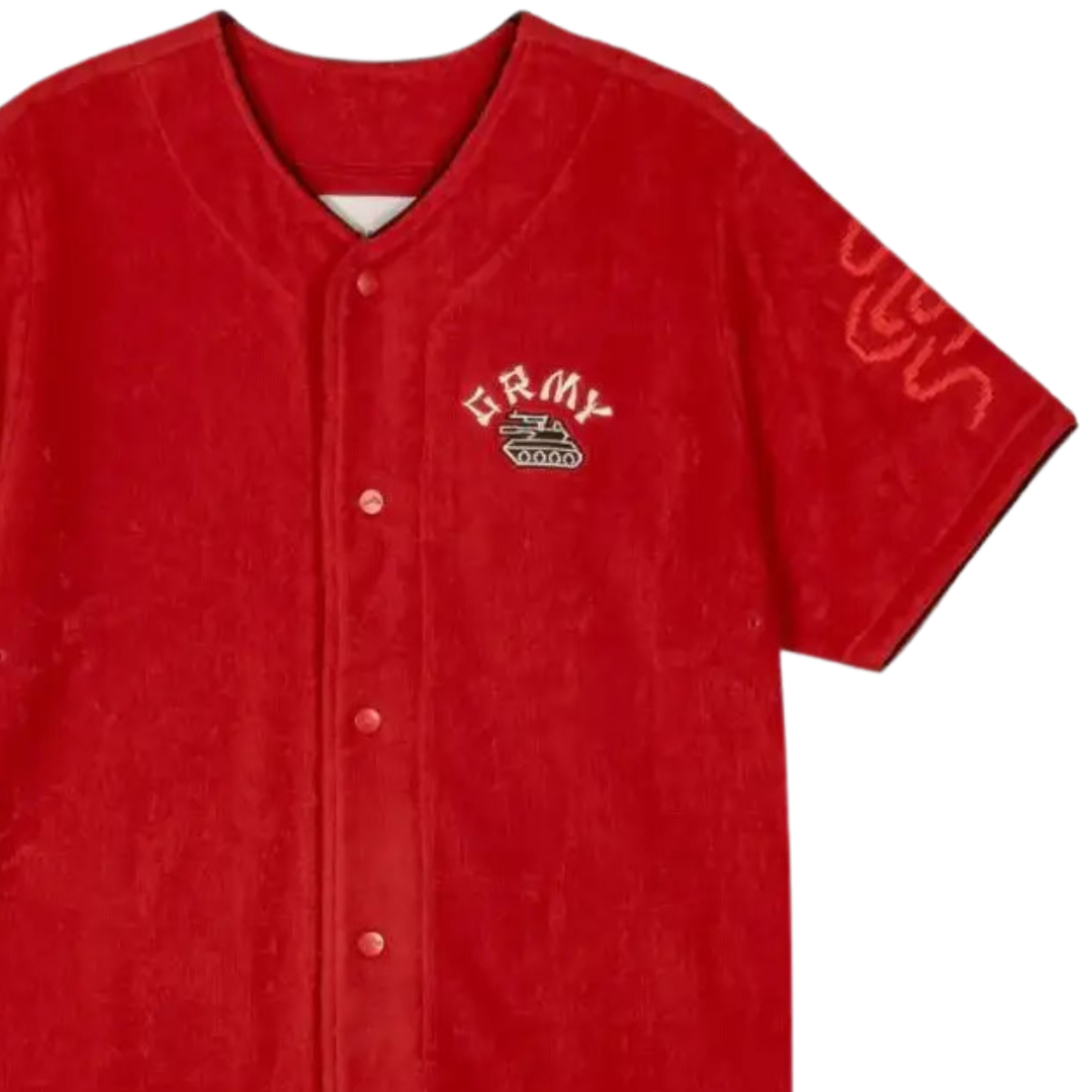 Camiseta de Baseball Dragon Terry Towelling Grimey