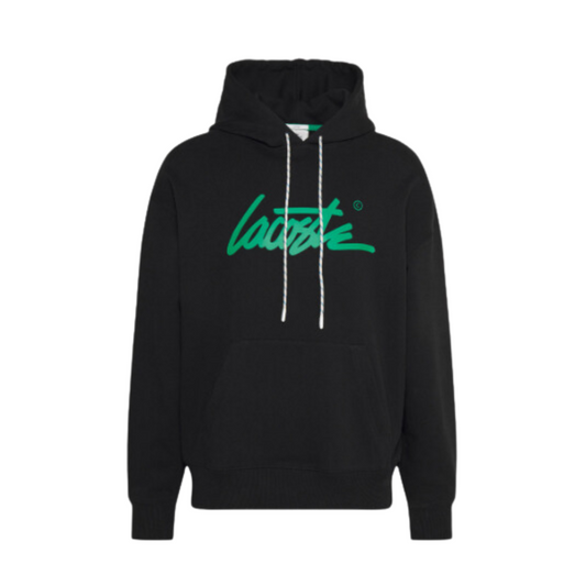 Sudadera con logo en verde Lacoste Live