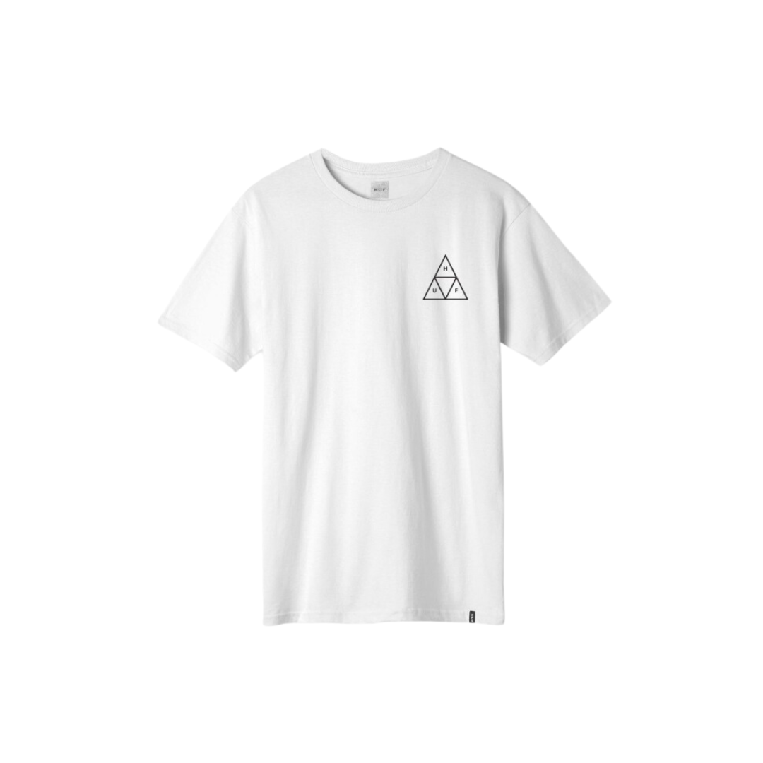 Camiseta Essentials Triple Triangle blanco HUF