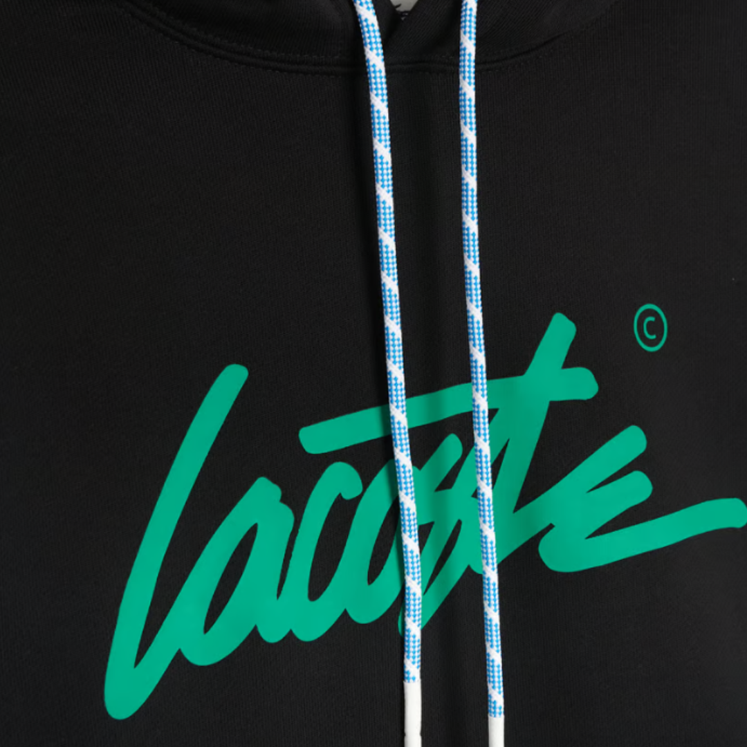 Sudadera con logo en verde Lacoste Live