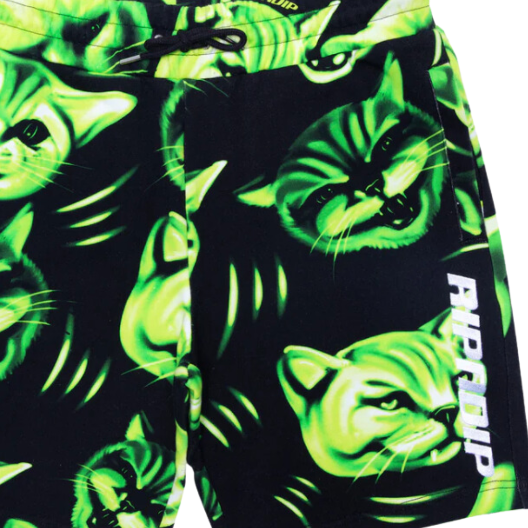 Bañador Neon Cat Sweatshorts Ripndip