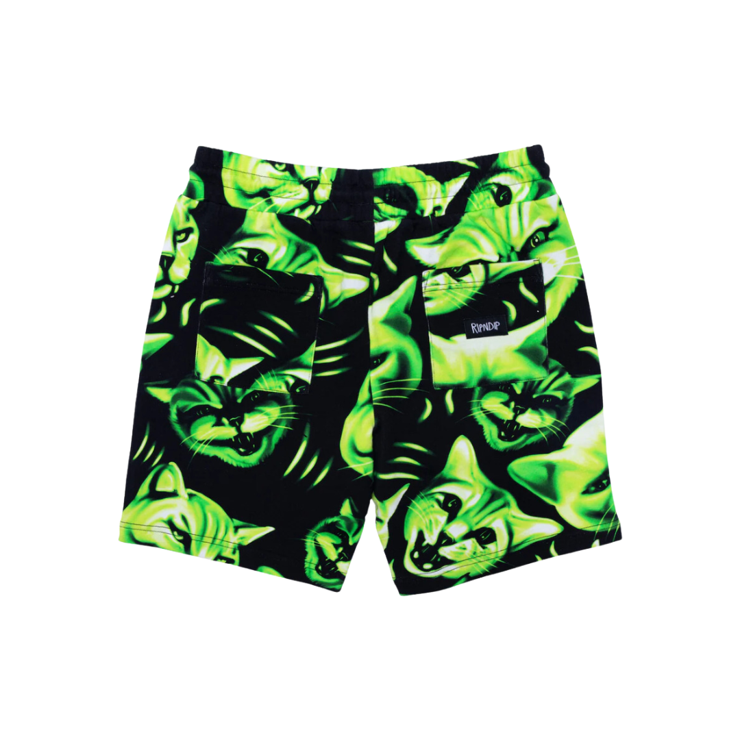 Bañador Neon Cat Sweatshorts Ripndip