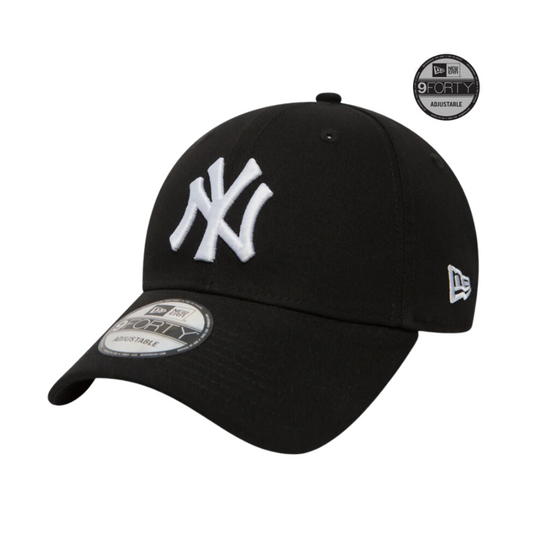 Gorra oficial New Era New York Yankees Essential Negro 9FORTY