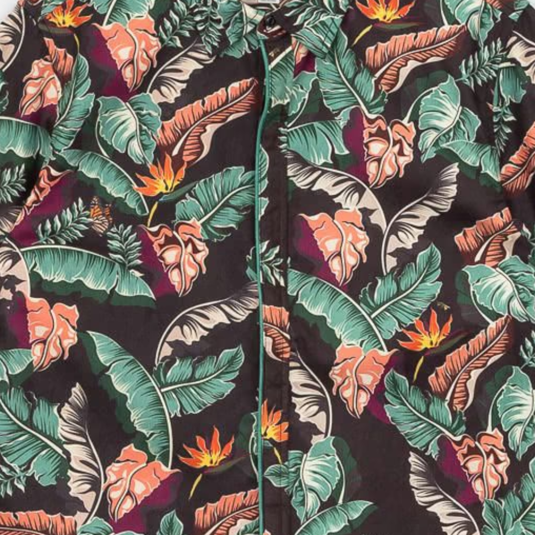 Camisa Tropical Paradise SS Woven Diamond