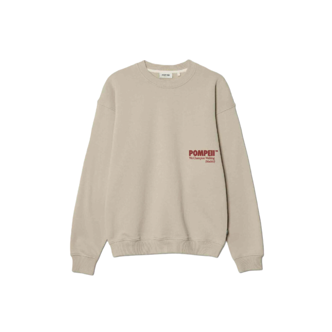 Sudadera Crew Neck Almond Pompeii