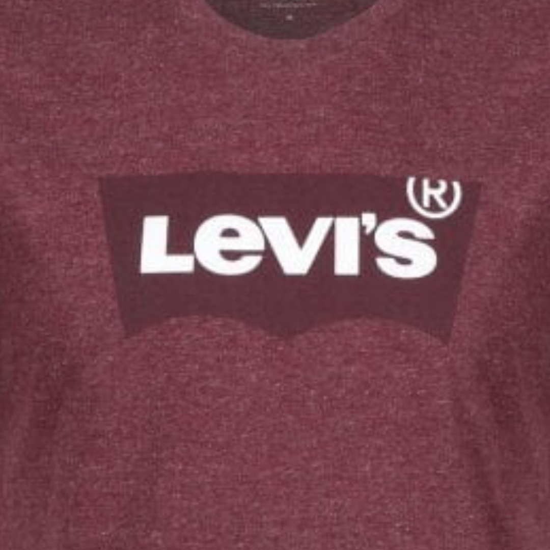 Camiseta Logo Burgundy Marl Crew Neck T-Shirt Levi's